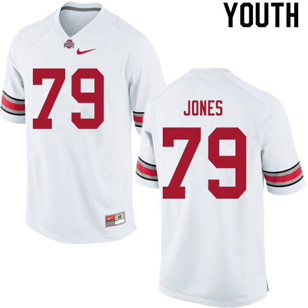 Ohio State Buckeyes #79 Dawand Jones Youth Player Jersey White OSU26058